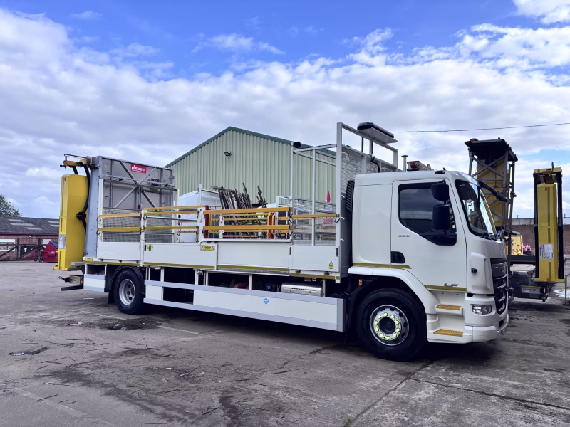Brand new Iveco Eurocargo IPV with Traffic Management bodywork and Nissen vertical light arrow.
